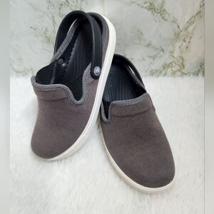 CROCS Canvas Slip On Clogs